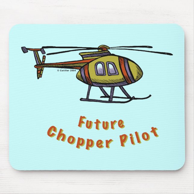 Tapis De Souris Futur pilote d'hélicoptère (Devant)