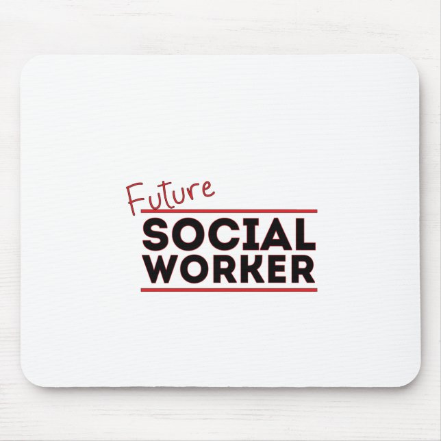 Tapis De Souris Futur travailleur social (Devant)