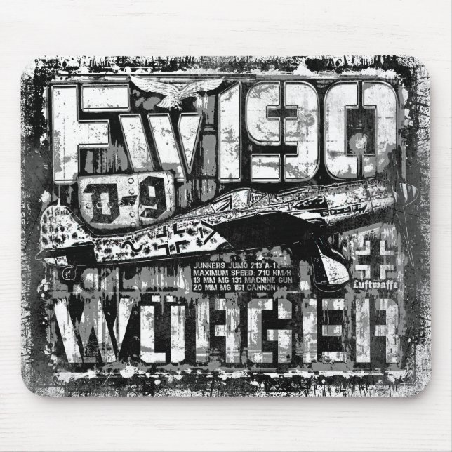 Tapis De Souris Fw 190 D-9 Mousepad (Devant)