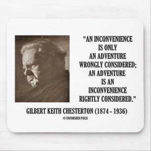 Tapis De Souris G.K. Chesterton - Inconvénients Aventure considéré