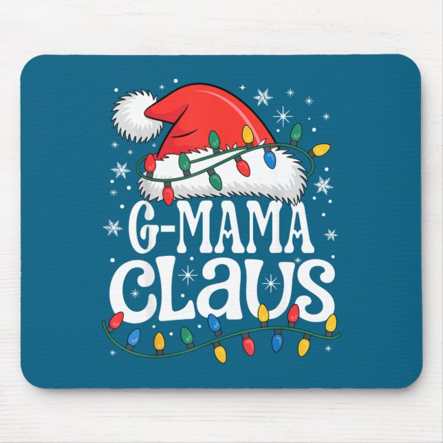 Tapis De Souris G-mama Claus Funny Xmas Christmas Grandma Holiday  (Devant)
