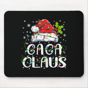 Tapis De Souris Gaga Claus Noël Santa Chapeau Matching Famille Xma
