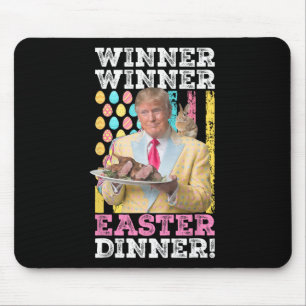 Tapis De Souris Gagnant Dîner de Pâques Drôle Trump Pâques Us