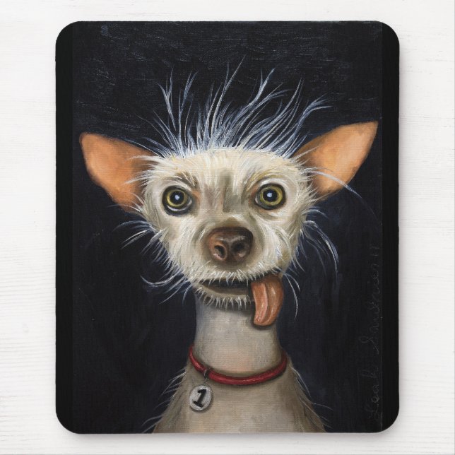 Tapis De Souris Gagnant du concours laid 2011 de chien (Devant)