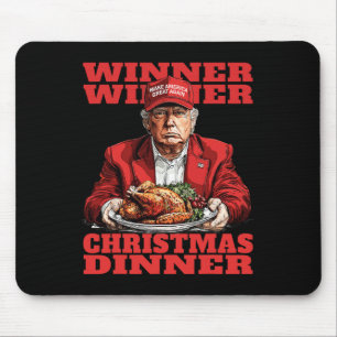 Tapis De Souris Gagnante du dîner de Noël Drôle Funny Trump Xmas S