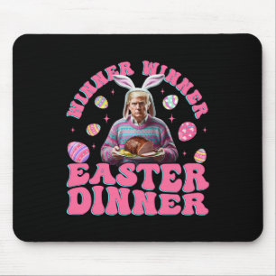 Tapis De Souris Gagnante du dîner de Pâques Drôle amusant Trump Ha