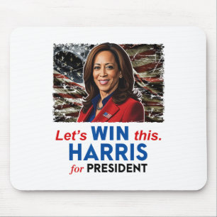 Tapis De Souris Gagnez Cette Harris Pour Le Président Kamala Harri