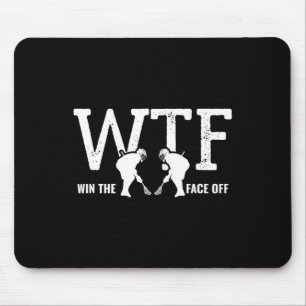 Tapis De Souris Gagnez la crosse Joueur Face Off Maman Papa Coach