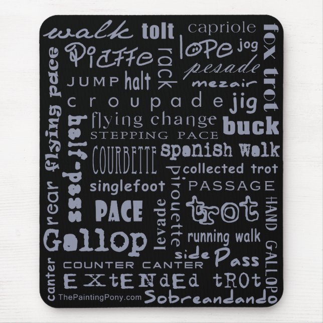 Tapis De Souris Gaits de cheval (Devant)
