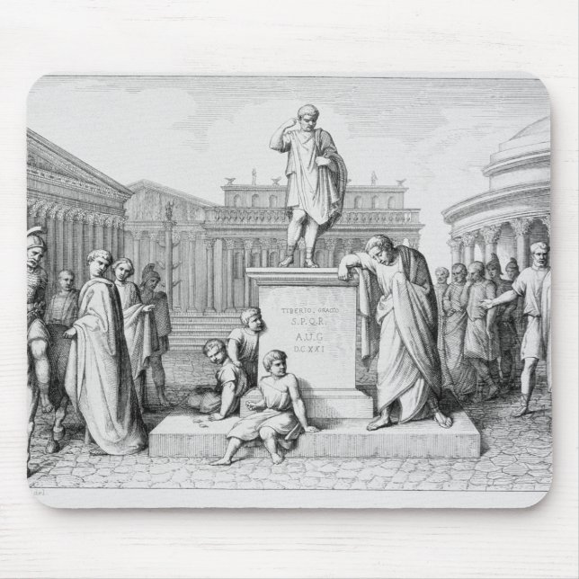Tapis De Souris Gaius Gracchus pleurant avant son père (Devant)