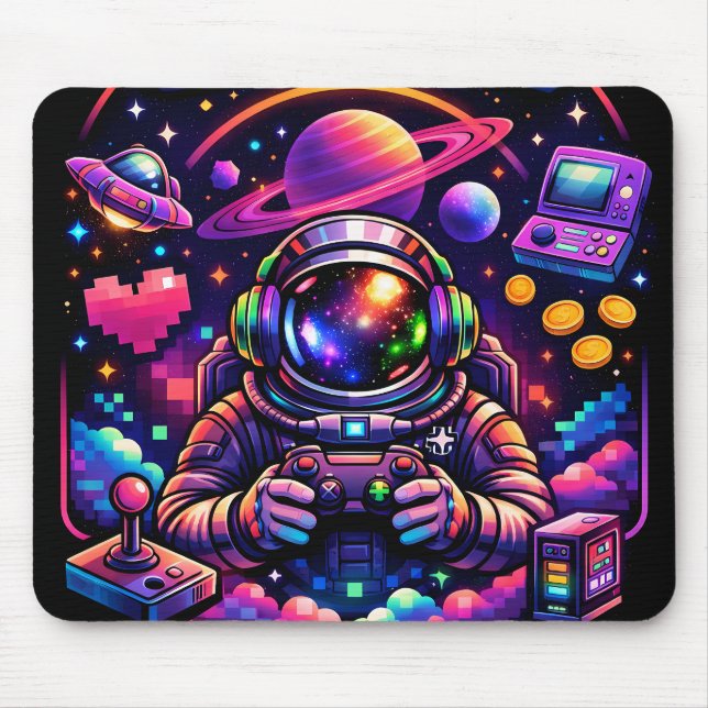 Tapis De Souris Galactic gamer by me  (Devant)