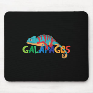 Tapis De Souris Galapagos Îles été Coloré Chameleon Exotique