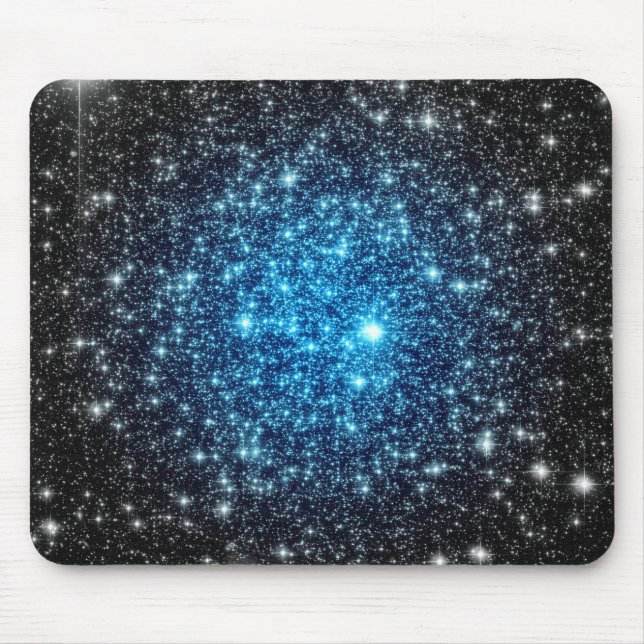 Tapis De Souris Galaxie bleue et noire (Devant)
