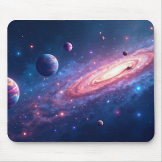Tapis De Souris Galaxie cosmique Art spatial Mousepad