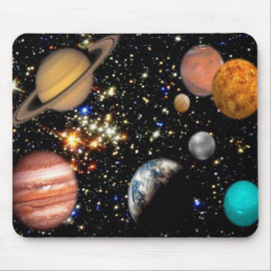 Tapis De Souris Galaxie des planètes spatiales