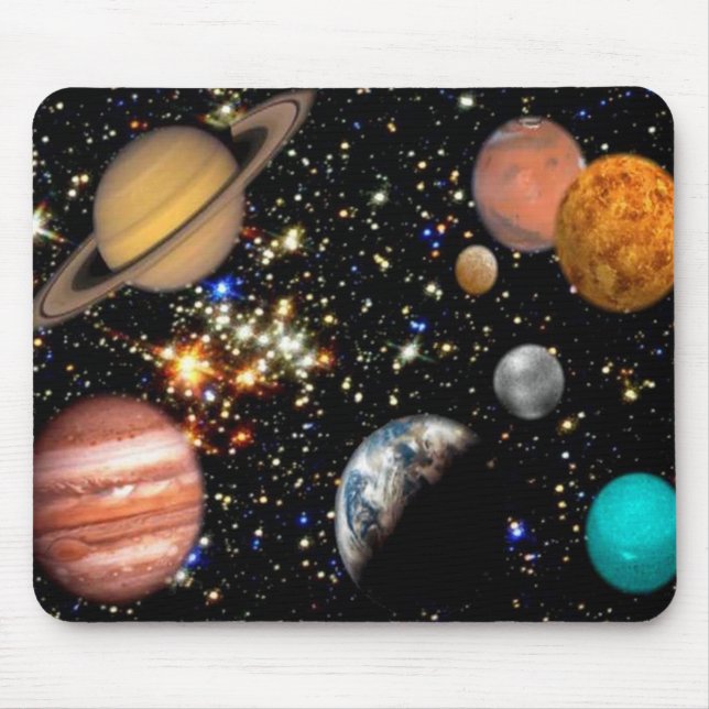 Tapis De Souris Galaxie des planètes spatiales (Devant)