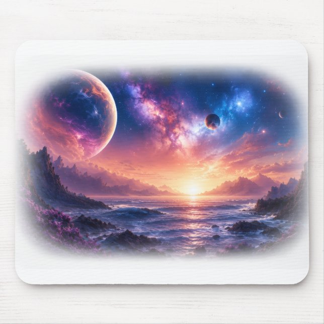 Tapis de souris Galaxie Horizon Céleste (Devant)