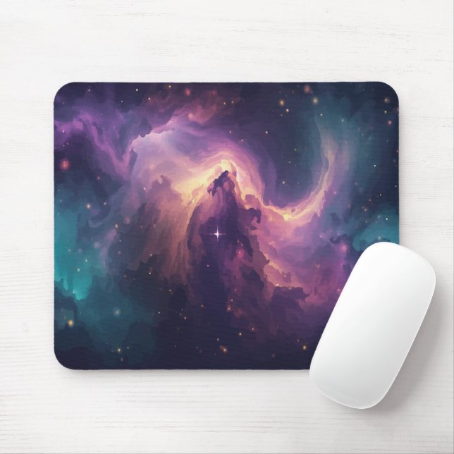 Tapis de souris Galaxie Nébuleuse Cosmique (Avec souris)