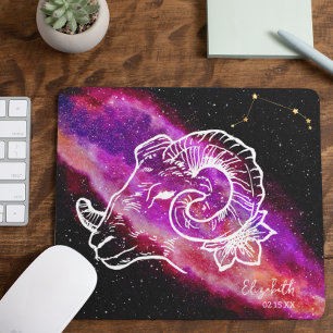 Tapis De Souris Galaxy Aries Nom de la constellation Signe zodiaqu