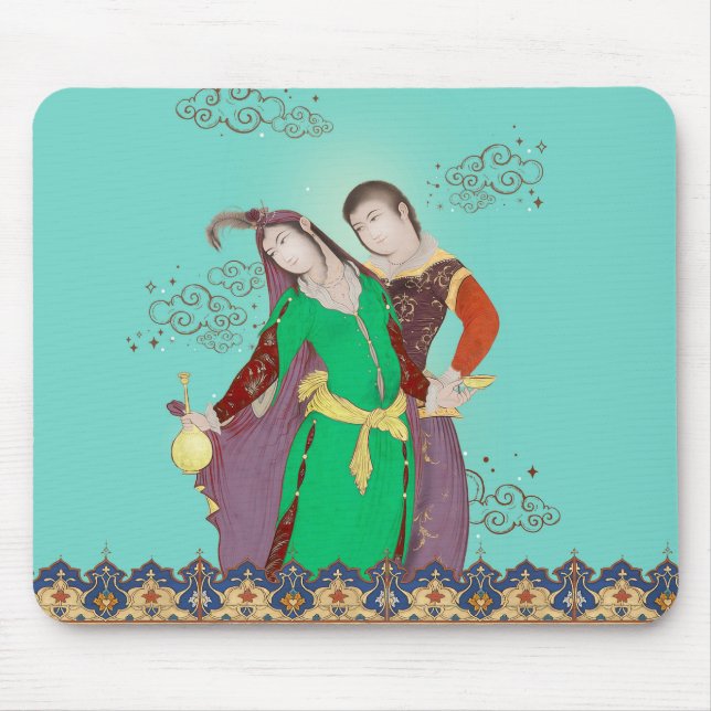 Tapis De Souris Galaxy Couple Mousepad (Devant)