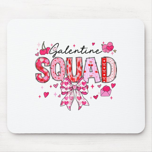 Tapis De Souris Galentines Day Women Galentines Squad Funny Valent (Devant)