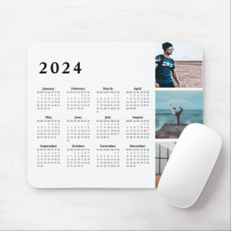 Tapis De Souris Galerie personnalisée Calendrier 2024