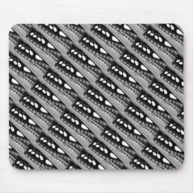 Tapis De Souris Galets dans l'art gris de la nuit (Devant)