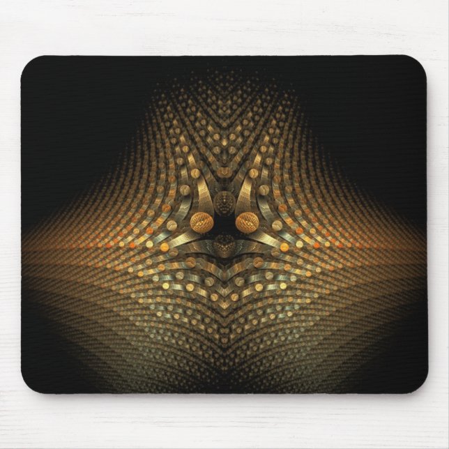 Tapis De Souris Galets d'or sur Mousepad foncé (Devant)