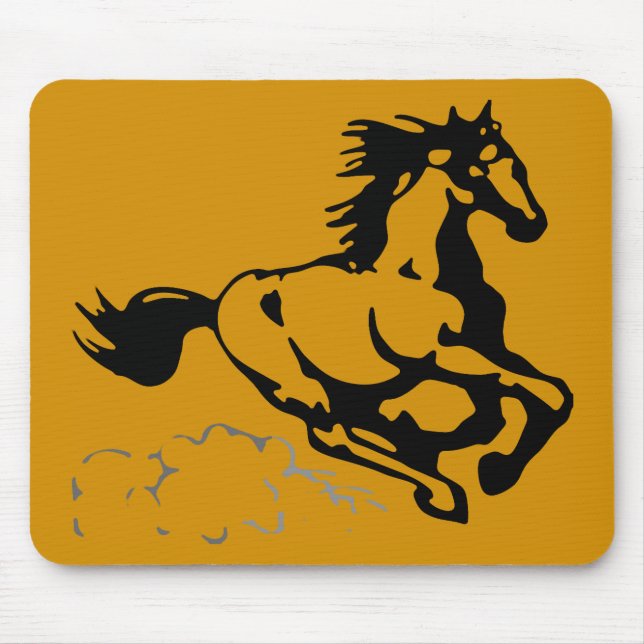 Tapis De Souris Galloping Horse sauvage et libre (Devant)