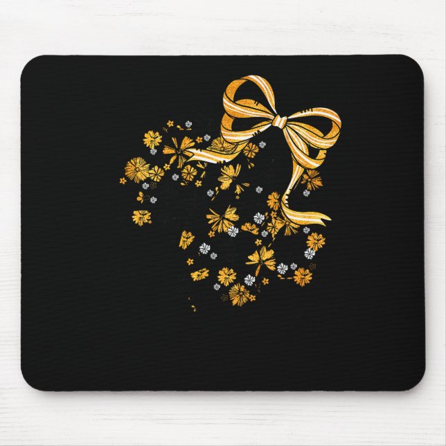 Tapis De Souris Game Day Football Season Football Mama Girl Black  (Devant)