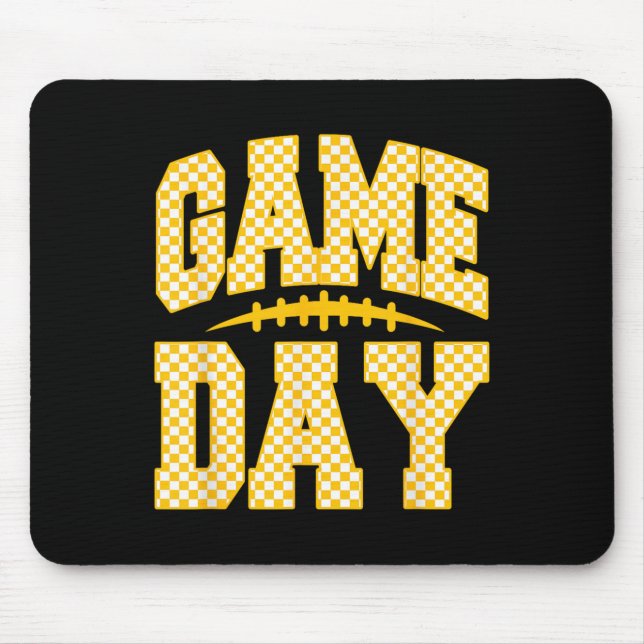 Tapis De Souris Game Day Football Season Football Mama Girl Blue G (Devant)