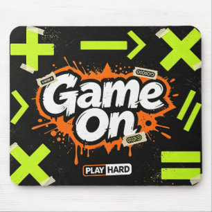 Tapis De Souris Game On Cool Graffiti Symboles Mathématiques Gamin