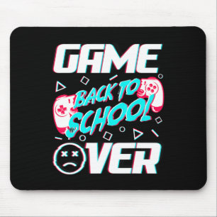 Tapis De Souris Game Over Retour à l'école Première journée d'écol