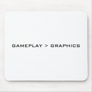 Tapis De Souris Gameplay > graphiques. Blanc noir