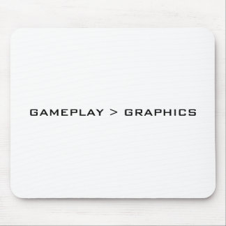 Tapis De Souris Gameplay > graphiques. Blanc noir