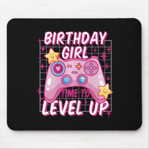Tapis De Souris Gamer Girl Niveau Déverrouillé Jeu vidéo Anniversa