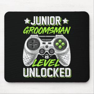 Tapis De Souris Gamer Junior Groomsman Niveau Déverrouillé Jeux Vi