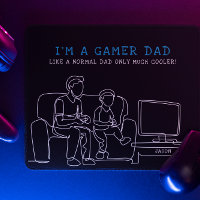 Gamer papa | Fête des pères de monogramme