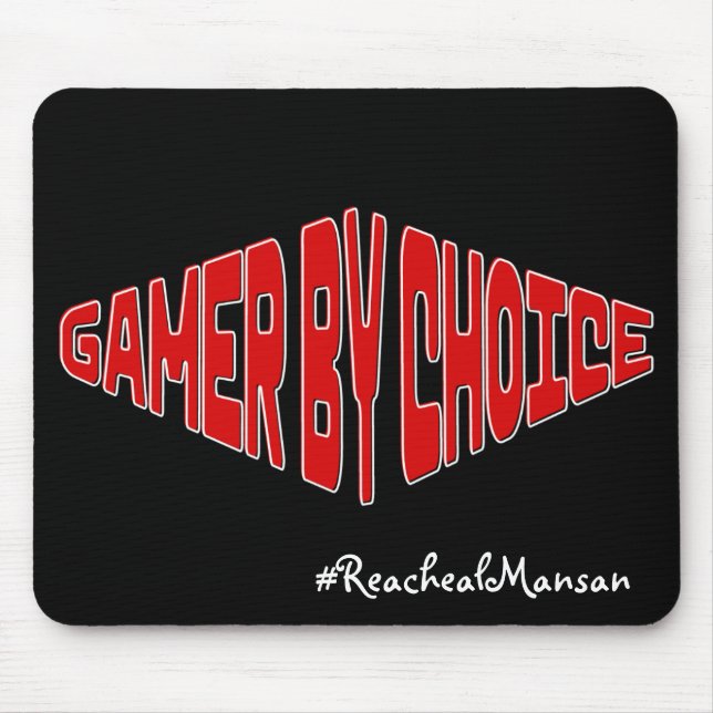 Tapis De Souris Gamer Par choix Cool Mousepad pour les joueurs (Devant)