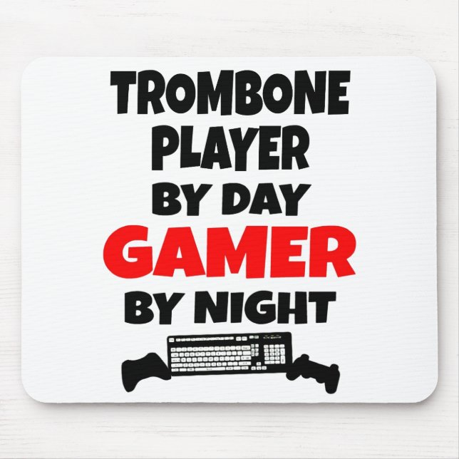 Tapis De Souris Gamer Trombone Player (Devant)