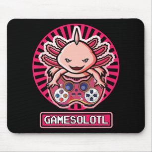 Tapis De Souris Gamesolotl Axolotl Cute Kawaii Anime Gaming Kids B