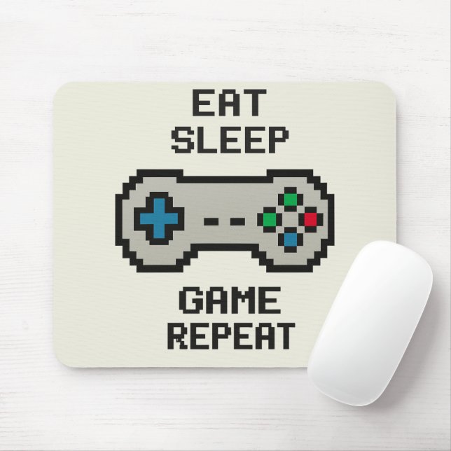 Tapis De Souris Gaming Mousepad – Pixel Art Video Game Cover (Avec souris)