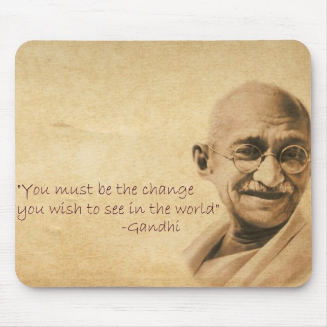 Tapis De Souris Gandhi Mousepad (Devant)