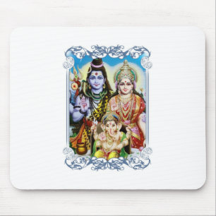Tapis De Souris Ganesh, Shiva et Parvati, seigneur Ganesha, Durga