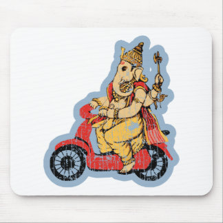 Tapis De Souris Ganesha montant un scooter
