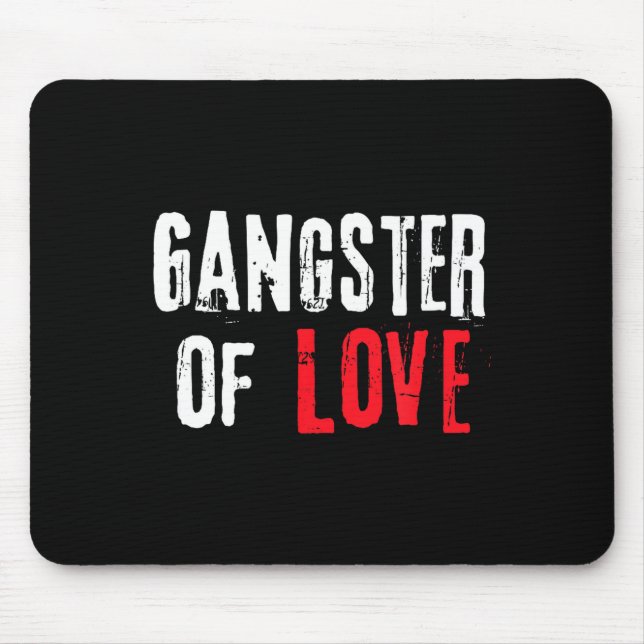 Tapis De Souris Gangster Of Love Valentines Day Festive Gift  (Devant)