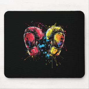 Tapis De Souris Gants de kickboxing Tache Artiste martial 
