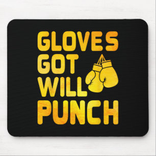 Tapis De Souris Gants Seront Punch Boxer Sports Force Gym À