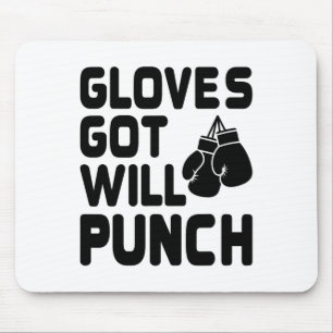 Tapis De Souris Gants Seront Punch Boxer Sports Force Gym À