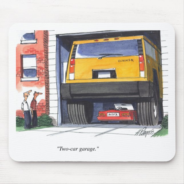 Tapis De Souris Garage de deux voitures (Devant)